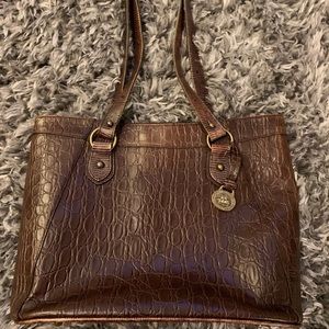 Brahmin Crocodile Embossed Purse